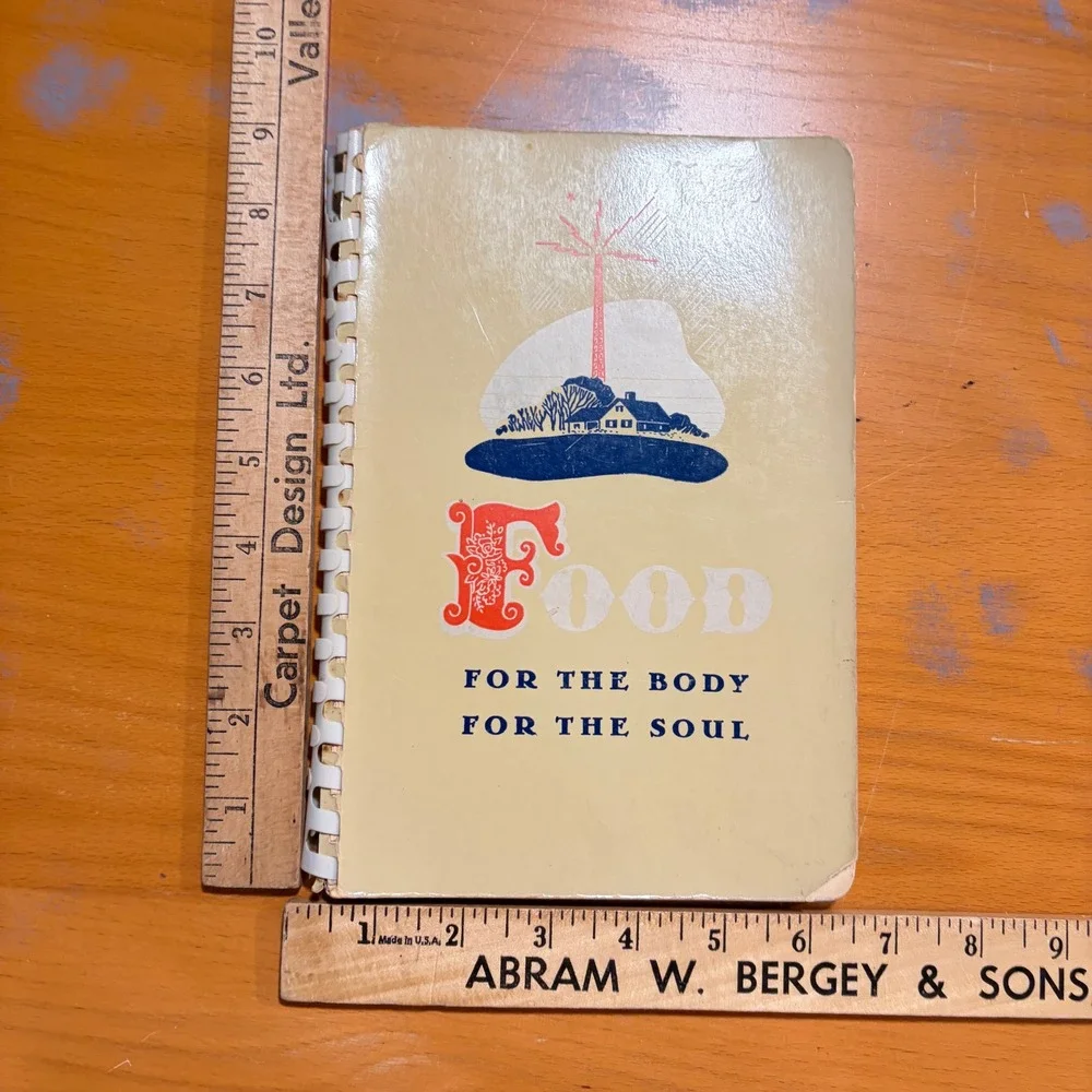 Moody Bible Institute Food For The Body For The Soul 1943 Vintage Cookbook MCM